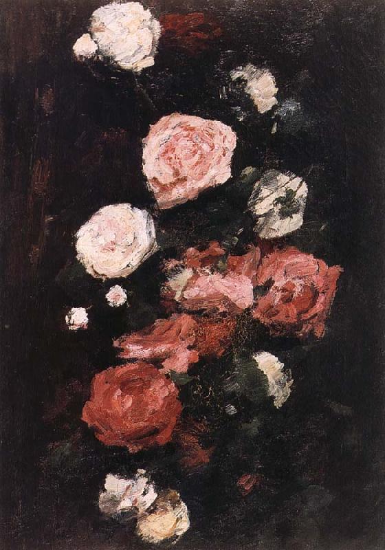 Nicolae Grigorescu Roses oil painting image